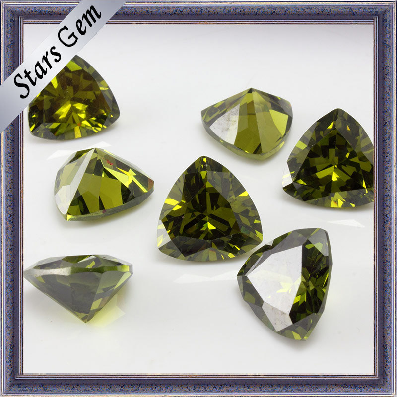 Various Color Trillion Cut Zircon Gemstone for Jewelry