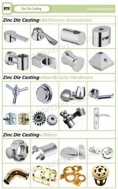 Customed Shelf Fittings Chrome Plated Zinc Die Casting