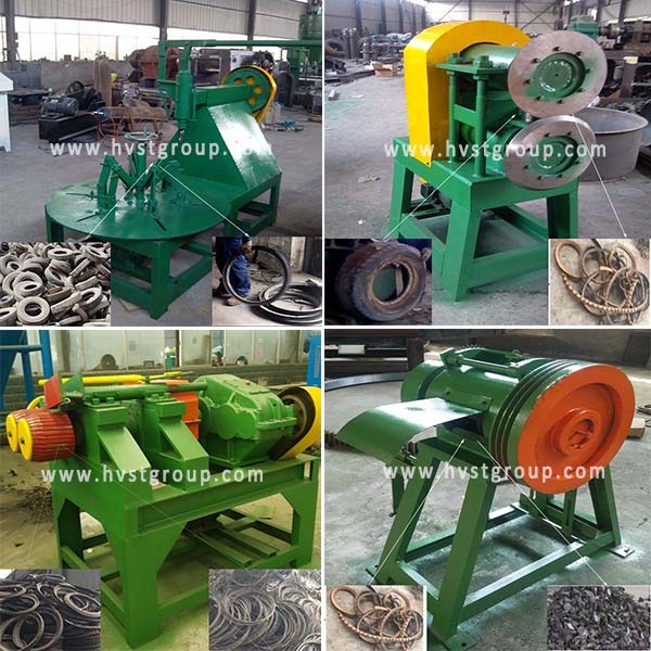 Automatic Scrap Tire Recycle Processing Machine / Rubber Granulating Equipment