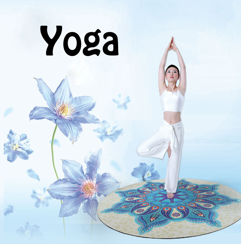 Anti-Slip Rubber Eco-Friendly Best Round Yoga Mat Manufacturer