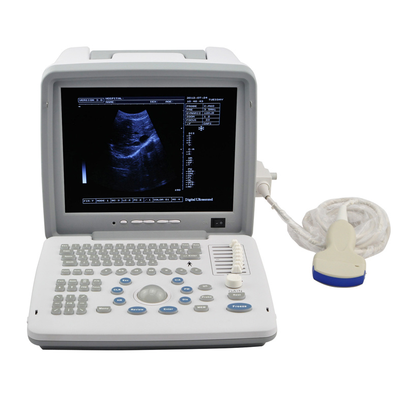 12-Inch Digital LCD Portable Ultrasound Scanner USG Medical Machine