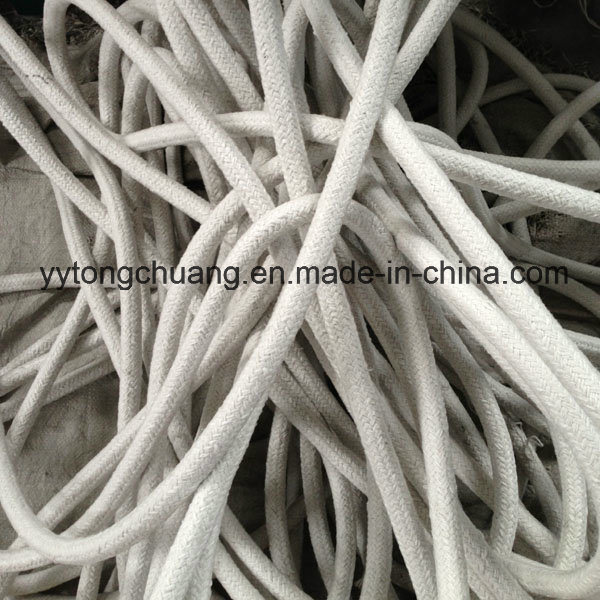 Round-Braided Glass Reinforced Ceramic Fiber Rope Temperature Resistant up to 1050c