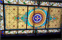 Decorative Picture Art Tempered Building Pattern Paint Glass Door Window Art Decorative