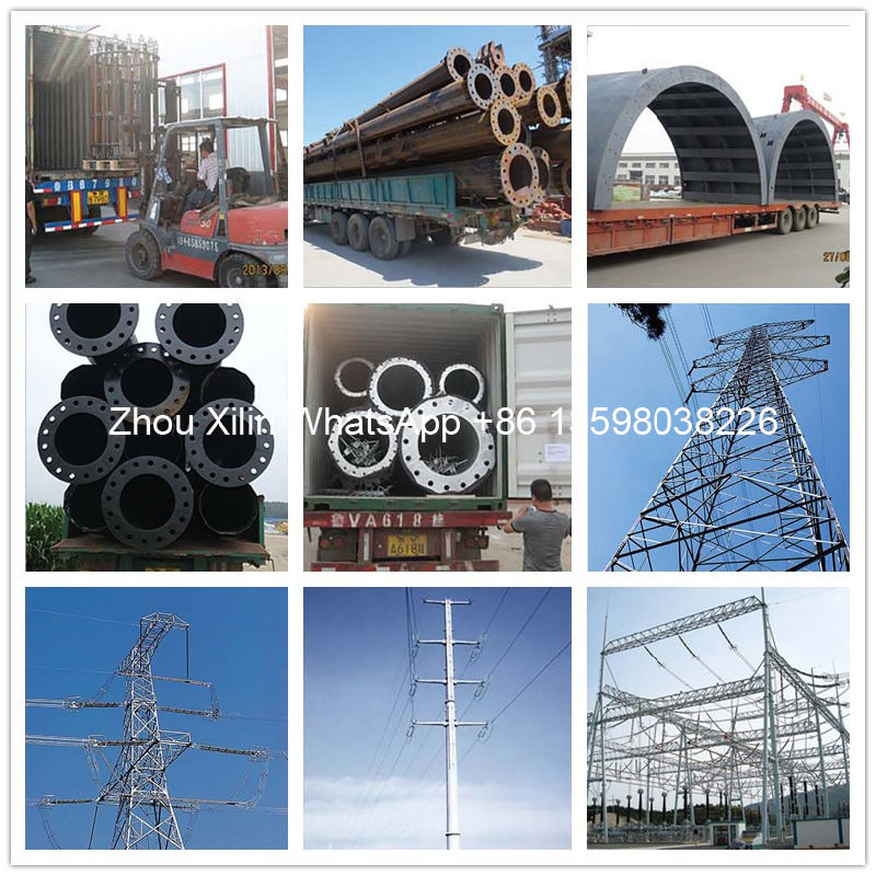 High Quality Overhead Electrical Power Transmission Steel Pole