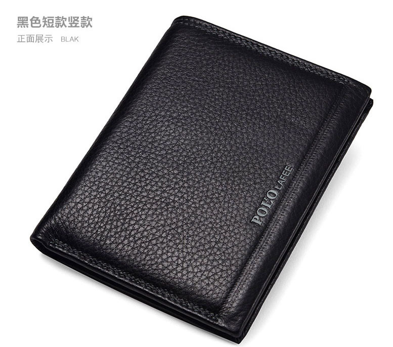 Men Real Genuine Cow Leather Card Purse Wallet (CY3659)