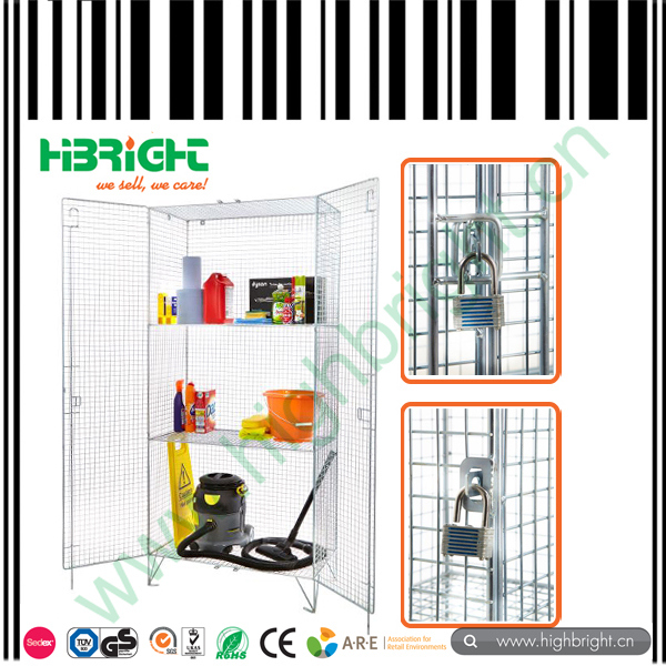 High Quality Zinc Galvanizing Steel Storage Wire Mesh Locker