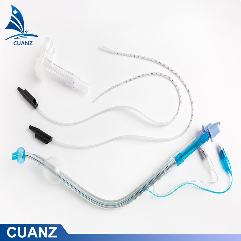 Anesthesia Breathing Double Lumen Endobronchial Tube with Suction Tube and Connector