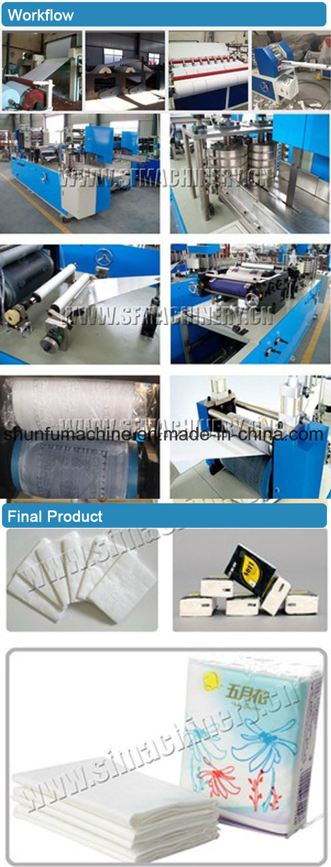 Raw Materials Hotel Paper Tissue Napkin Roll Printing Making Machine Price