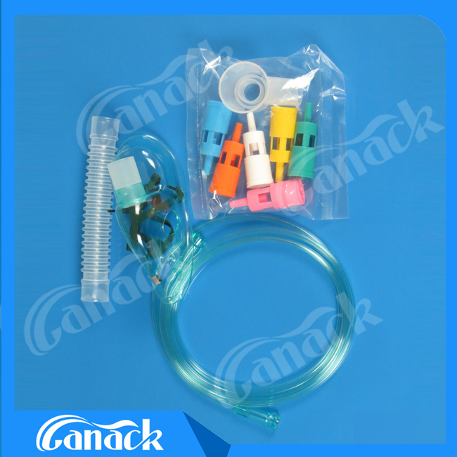 Disposable Usage Venturi Masks Adjustable Withsix Diluters