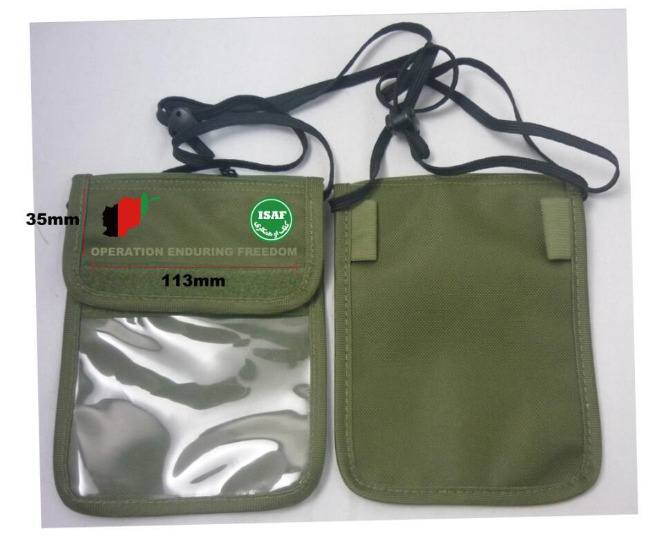 Polyester Adjustable Neck Strap Wallet Bag for Travelling