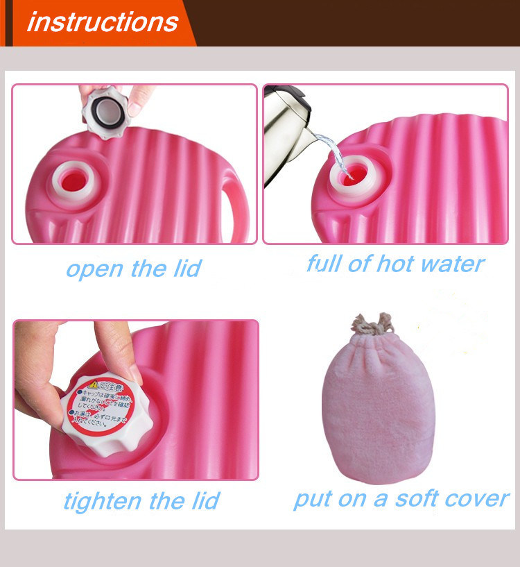 2200ml Hot Water Bag with Soft Cover