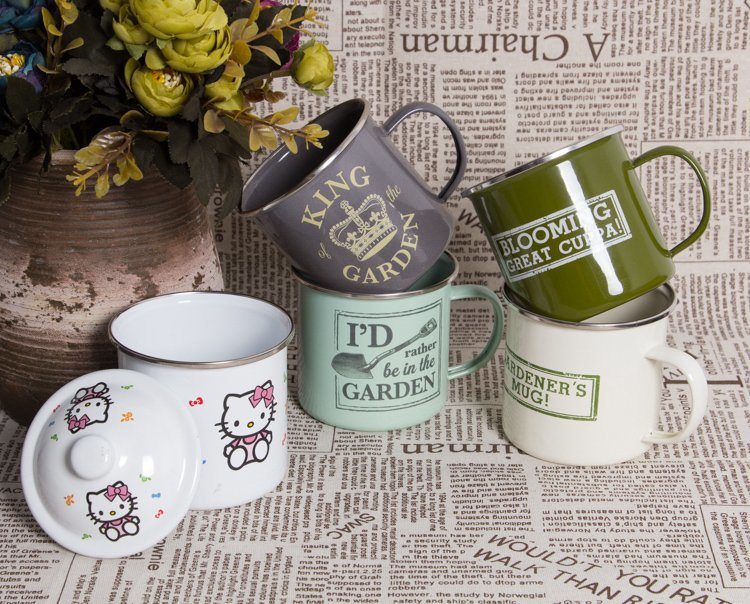 Personalized Enamel Travel Mug/Tea Cup with Customized Photo