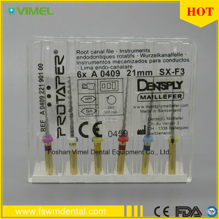 Hight Quality Dental Endo Rotary Dentsply Protaper Root Canal Files Sx-F3 21mm