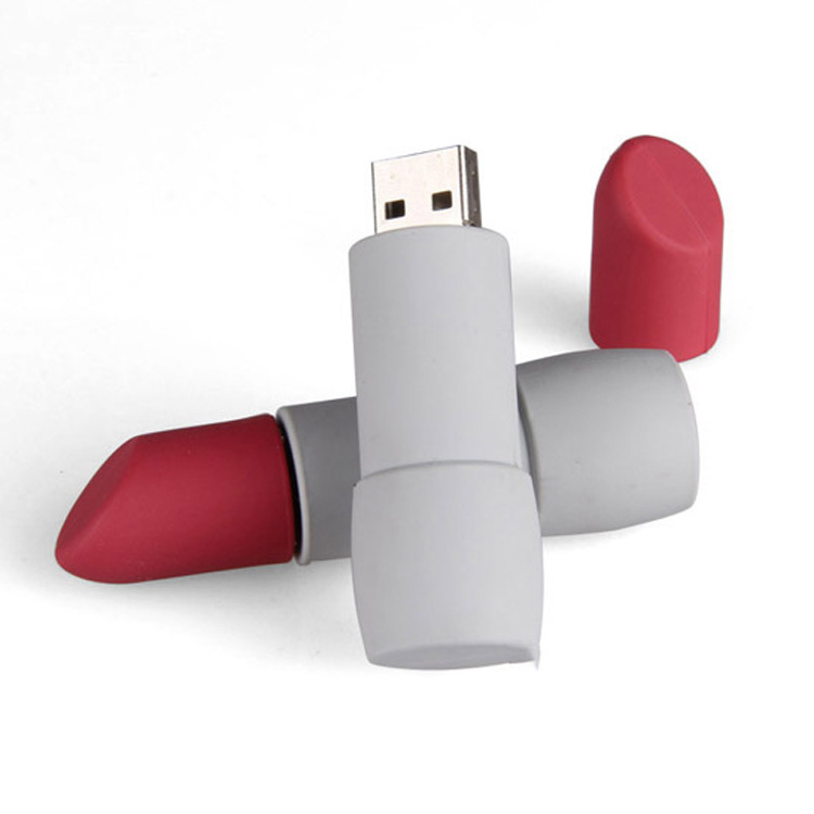 USB-Flash-Laufwerk aus PVC-Lippenstift PVC Lipstick USB Flash Drive