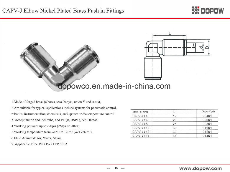 Brass Fittings Compression Fitting Male Tee Fitting Copper Fitting