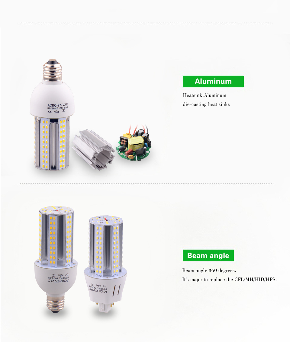 Gu24 G24 LED Light 6W 9W 12W 15W Dimmable LED Home Light