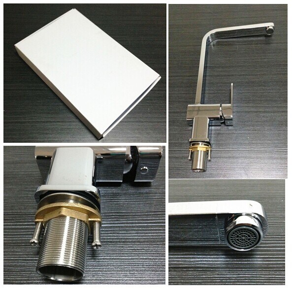 Australia Standard Water-Saving Brass Chrome Single-Lever Kitchen Sanitary Ware (HD4257)
