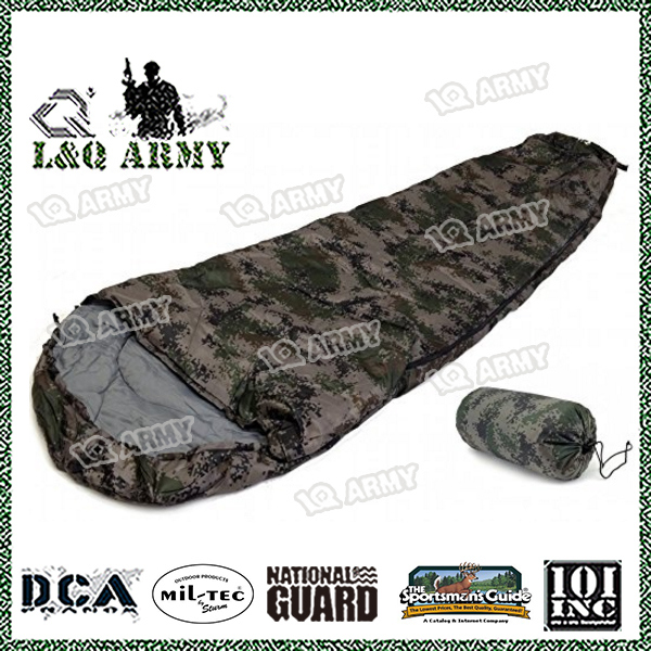 Sleeping Bag Type 8' Foot Camouflage Army Degrees Carry Bag New