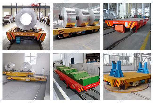 100 Ton Heavy Load Electric Rail Carriage Carrier Transfer Cart Material Handling