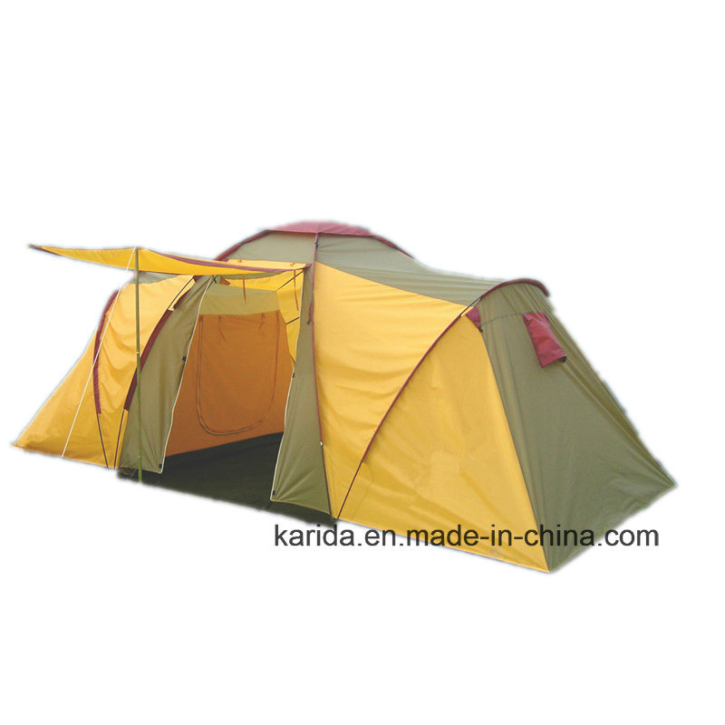 4 Person Family Camping Tent with 2 Bedrooms 1 Living Room