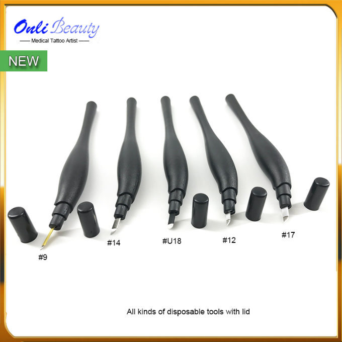 Sterilized Disposable Microblading Hand Tool #12 Slanted Blades