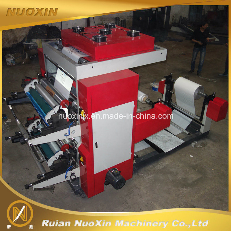 Two Color Plastic Film Flexographic Printing Machinery