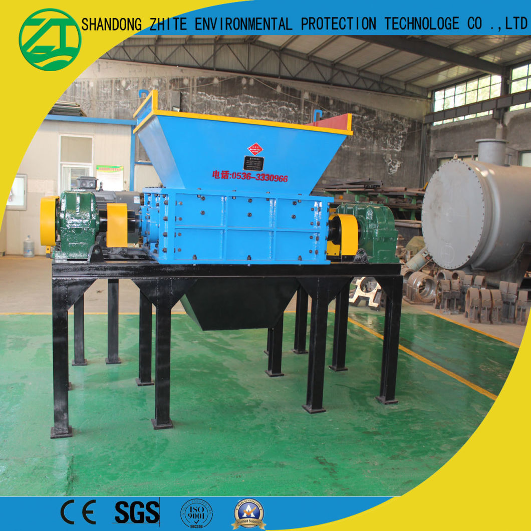 Automatic Shredder Two Shaft Plastic/Rubber/Pipe/Waste/Soda/Can/Aluminum Crusher