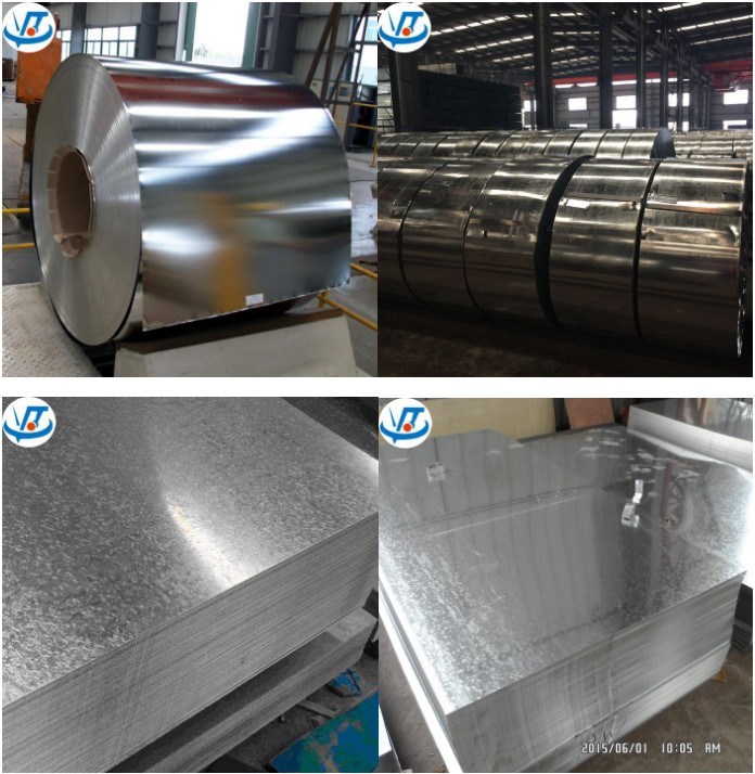 SPCC SGCC Dx51d+Zn Gi Sheet 0.5mm Z80 Galvanized Plate / Coil