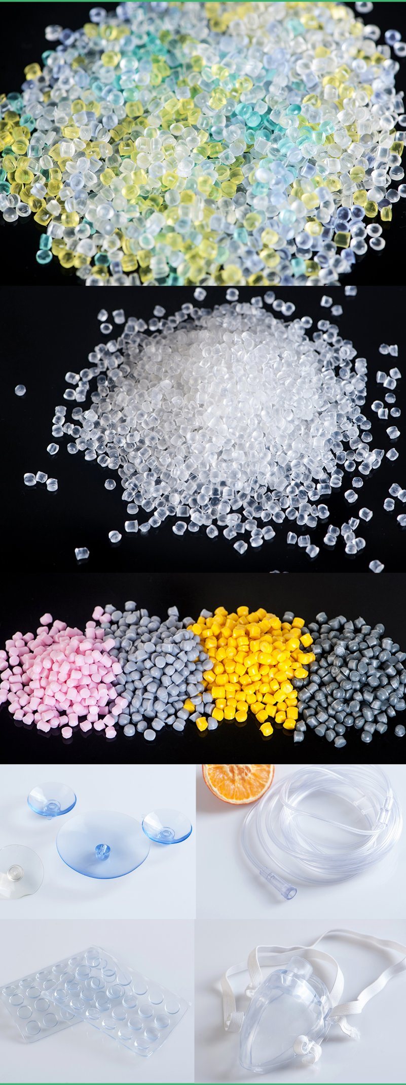 Pink Soft PVC Plastic Particles PVC Granules PVC Compound