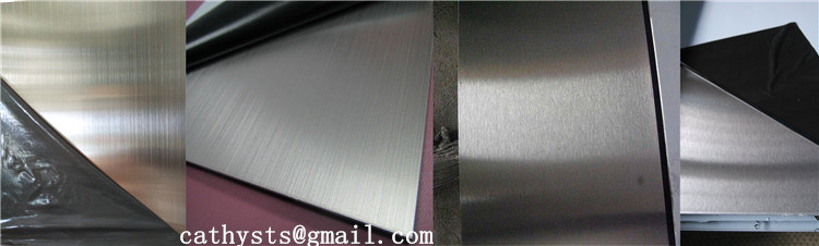 Ss 201 304 Stainless Steel Sheet Hl Finish and No. 4 Surface for Interior Cladding and Kitchen Cabinet Works