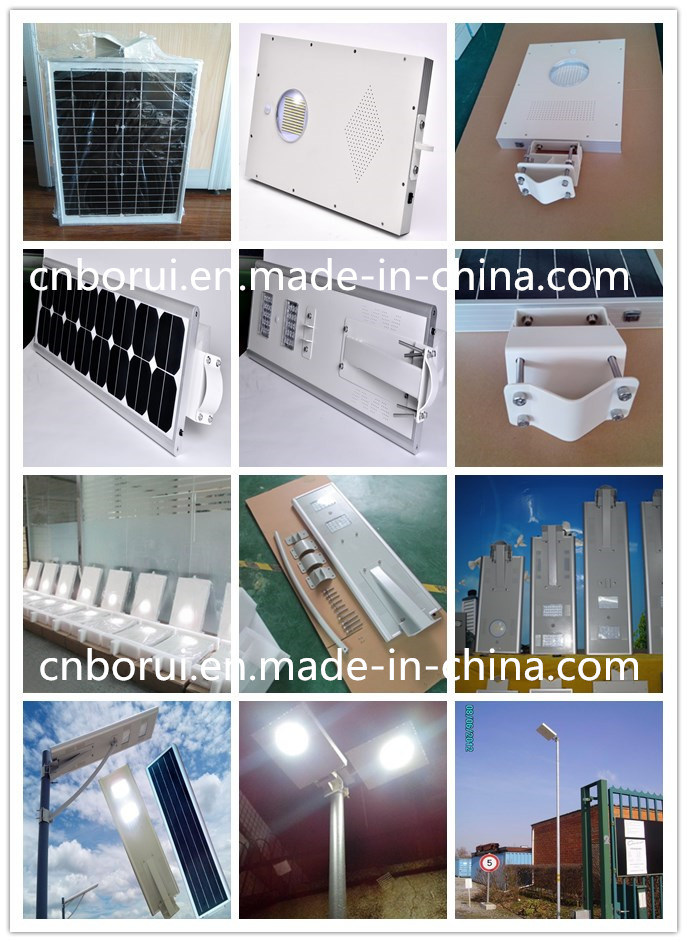 Price of 110W Customized Integrated Outdoor Solar Energy Street Light All in One Type