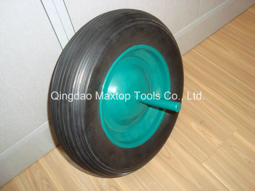 Metal Rim16X6.50-8 Factory Wheel Barrow PU Foam Wheel