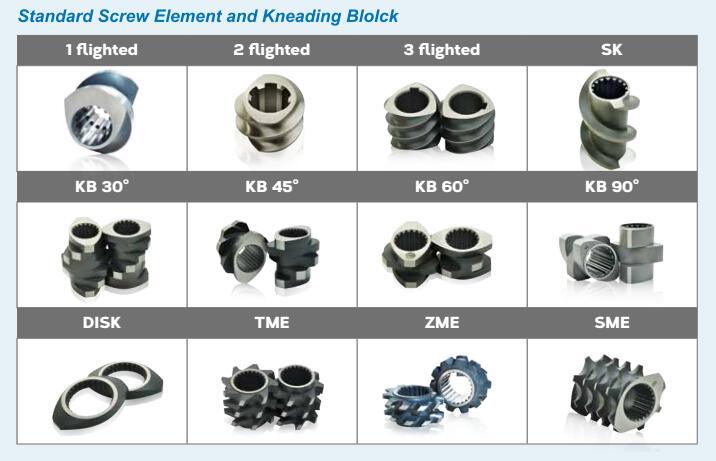 Extruder High Quality Twin Screw Segment for Plastic Extruder