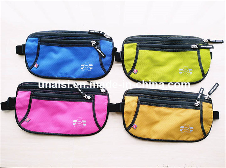 Anti-Theft Hidden Travelling Sports RFID Money Belt Waist Travel Bag