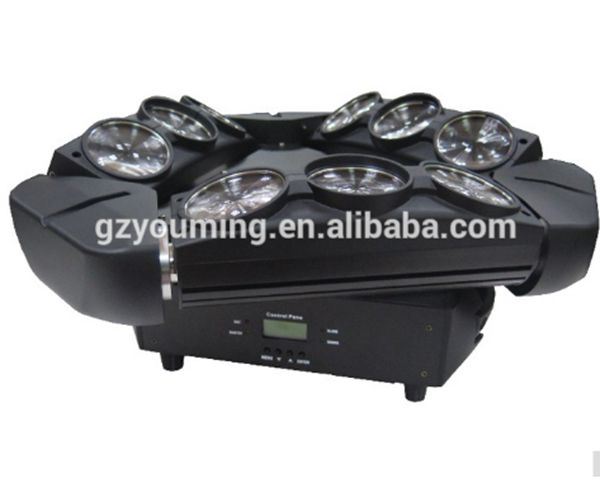 9X10W RGBW CREE LED Triple Sweep Beam Moving Light