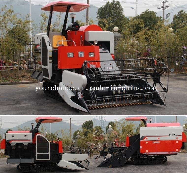 Africa Hot Selling 4lz-4.0 Rice Wheat Combine Harvester