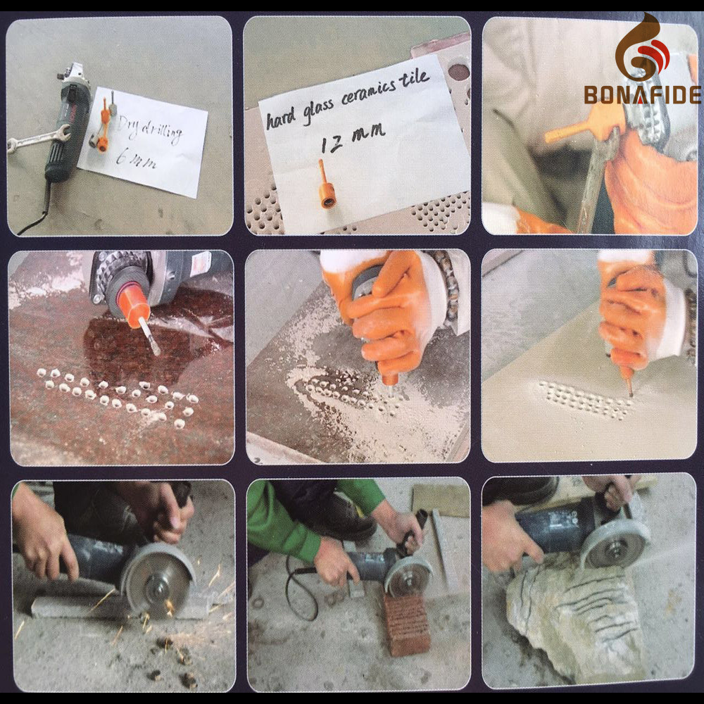 Good Quality Diamond Tools Vacuum Brazed Diamond Core Drill Bit Kits with Aluminium Box (diamond core cutter)