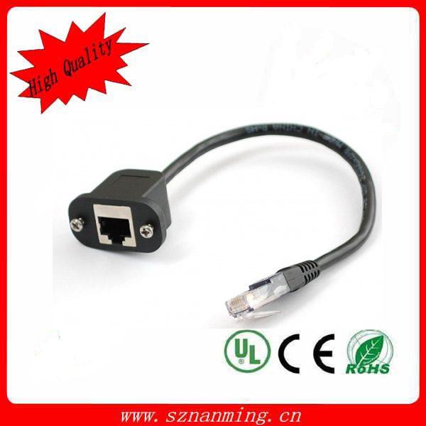 RJ45 Panel Mount Network UTP LAN Ethernet Cable