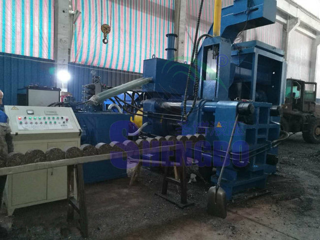 Horizontal Hydraulic Iron Granules Briquetting Press