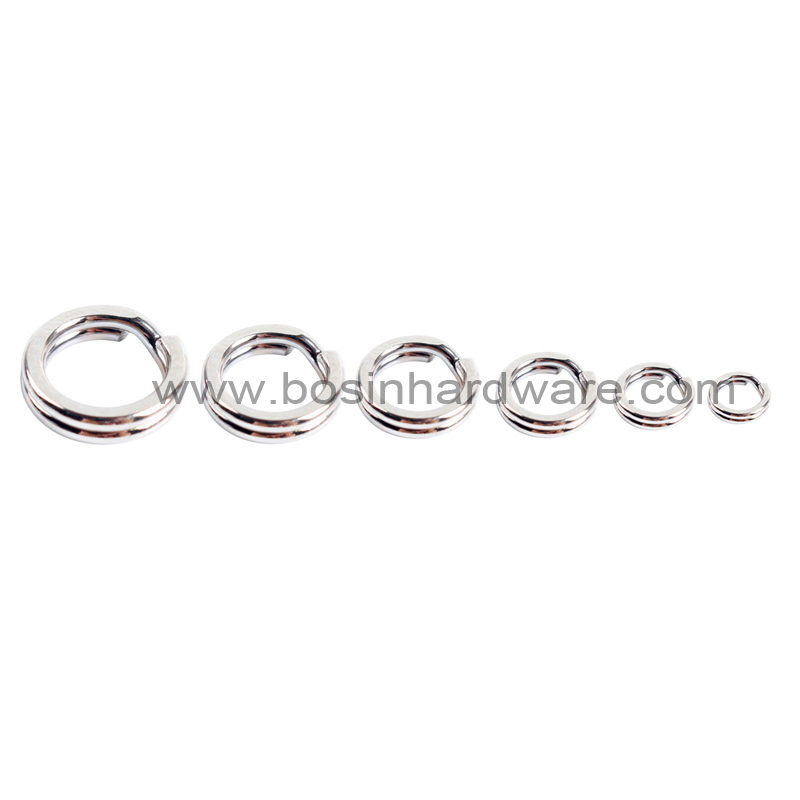 High Quality Black Round Split Key Ring