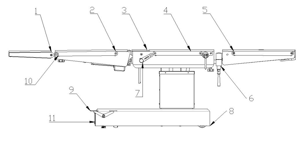 Medical Multifunctional Electric Stainless Steel Orthopedic Surgical Table