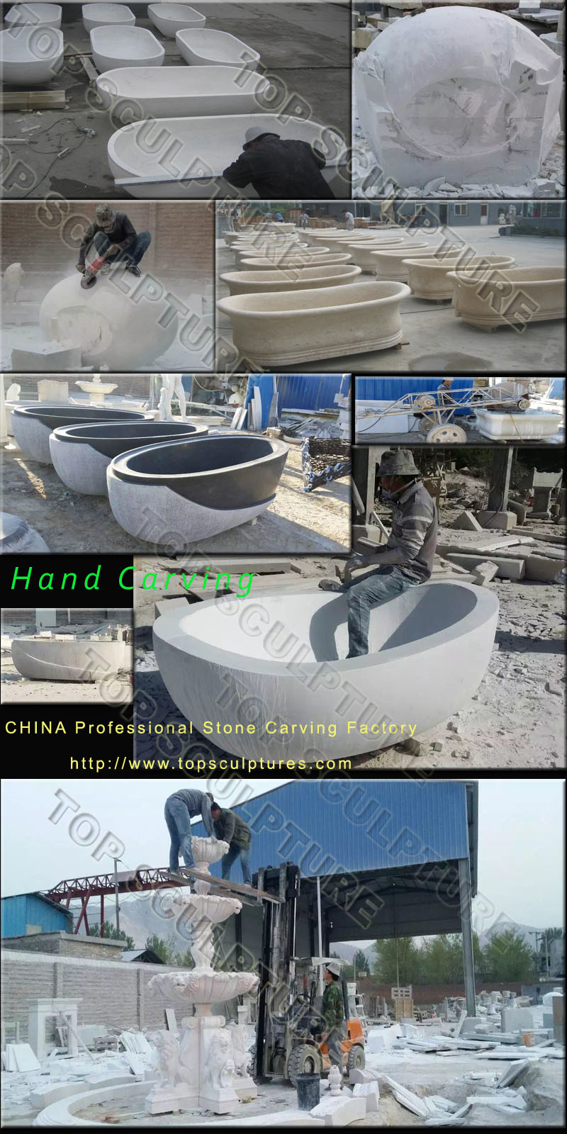 Kitchen/Bathroom/Vanity Natural Stone Marble Washing Sink and Basin