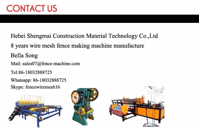 PVC Coated and Galvanized Fully-Automatic Chain Link Fence Machine