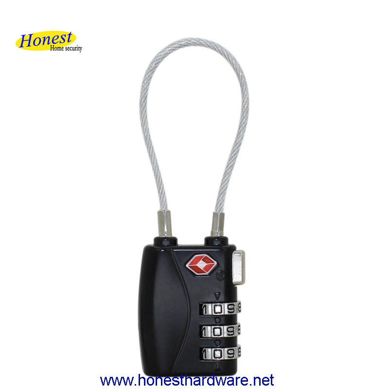 3 Digit Colorful Mini Luggage Lock Combination Zipper Lock