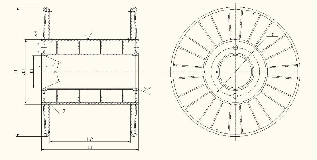 Metal Spool Drum for Electric Cable Turnover and Delivery