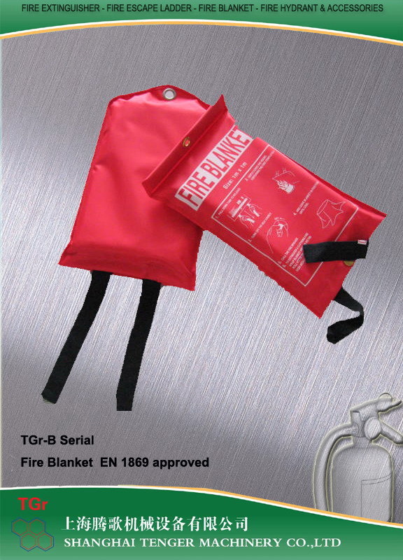 Fire Blanket Red PVC Box Package