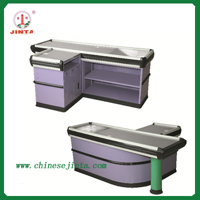 Checkout Counter with Conveyor Belt, Electric Checkout Counter