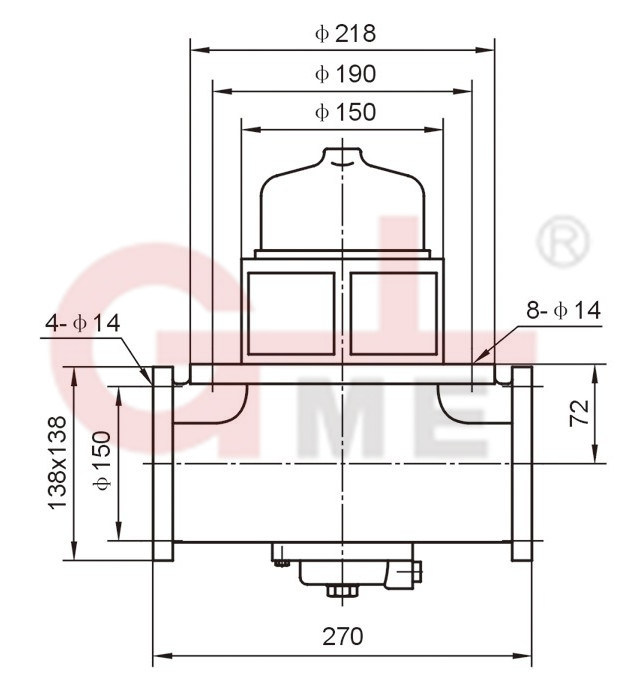 Aluminum Pressure Balancing Pneumatic Control Bottom Valve (C804TPQ-100)