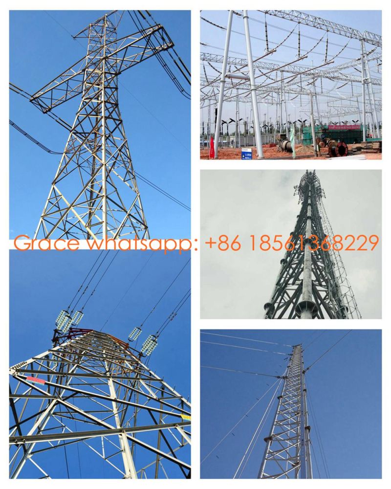 Single Tube Steel Telecom Tower for Mobile Network From Facotry