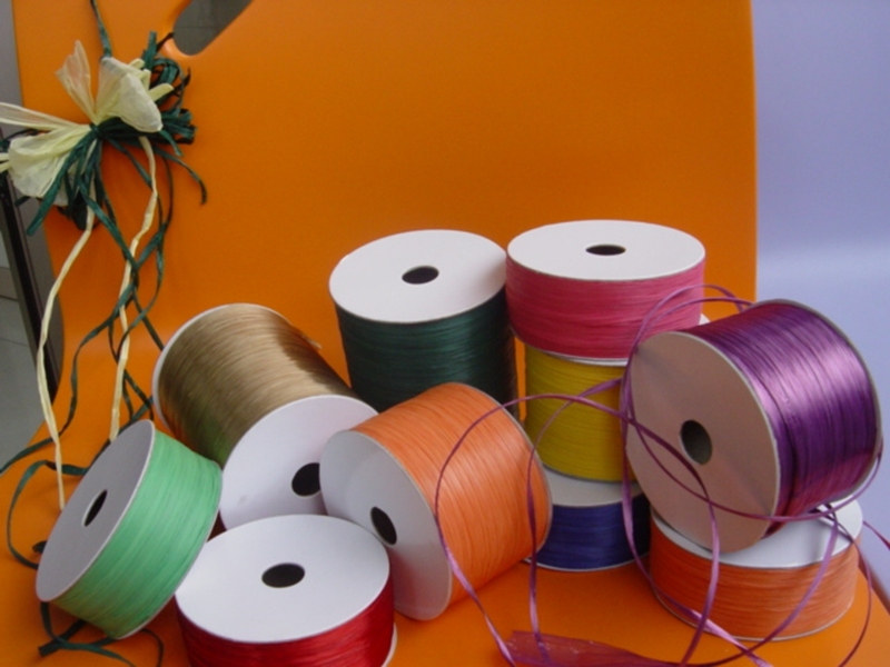 Colorful Wrapping Paper Raffia Bundle